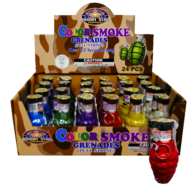 COLOR SMOKE GRENADE — GORILLA FIREWORKS USA